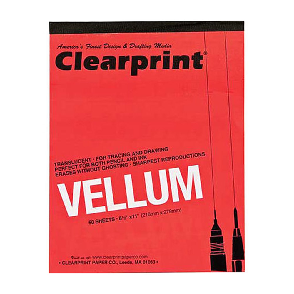 1000H, 10-Grid, Clearprint, 16lb, Vellum Pad, Sketchbooks & Pads, Art & School, 72637